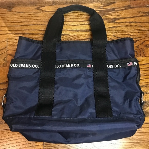 Polo Jeans Co. Navy Tote Bag - Picture 1 of 4